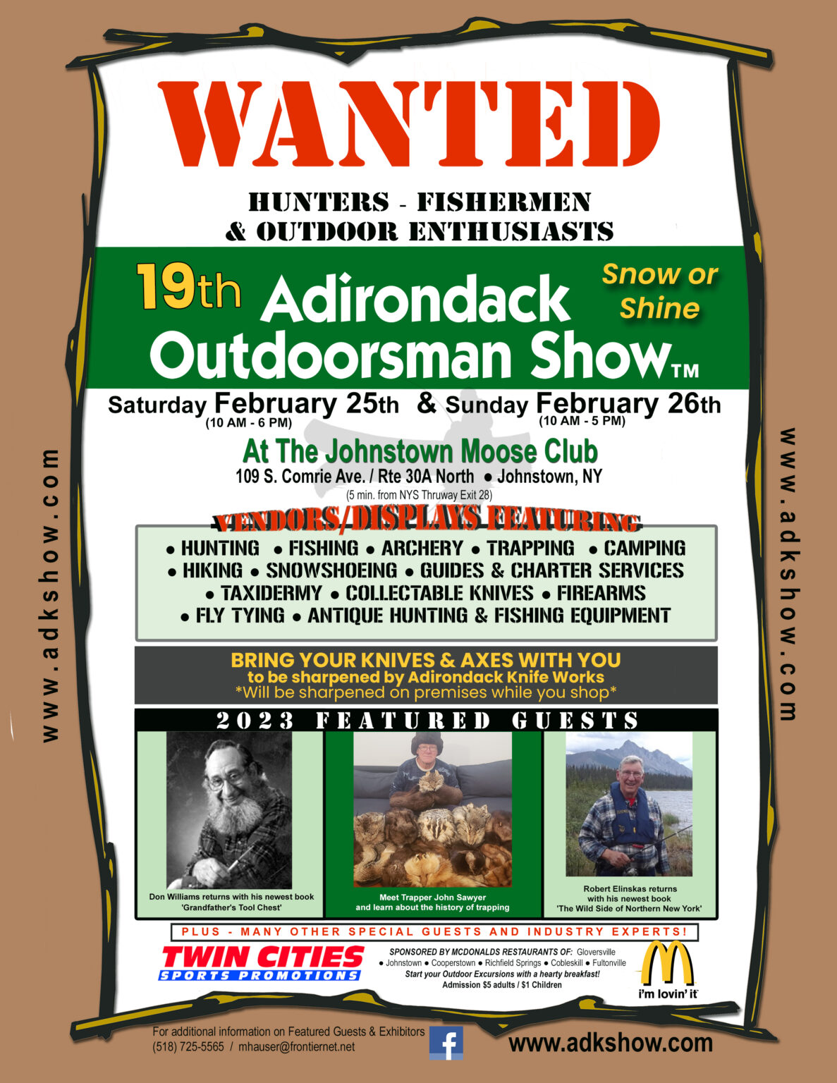 2023 Press Release Adirondack Outdoorsman Show