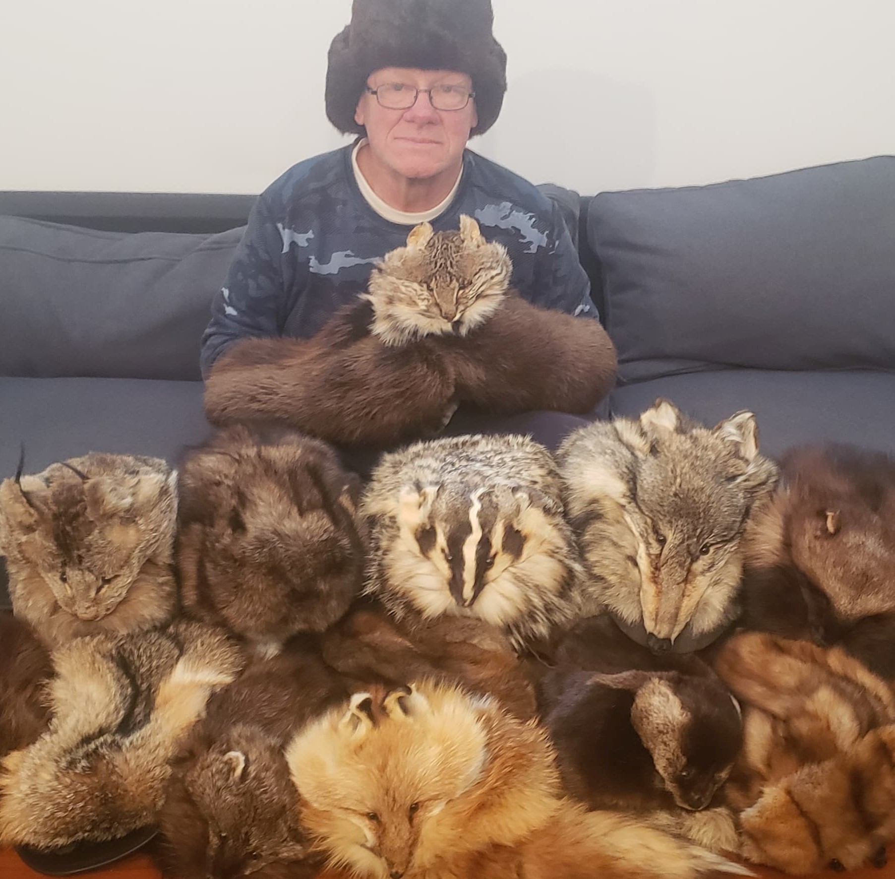 Trapper John Sawyer with his Pelts Trapper-John-Sawyer